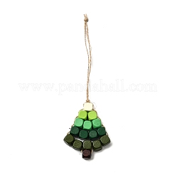 Christmas Trees Wood Pendant Decoration for Home Door Hanging Ornaments&nbsp;HJEW-TA00394