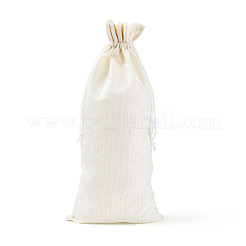 Rectangle Polyester Imitation Burlap Packing Pouches&nbsp;ABAG-N009-01A-01