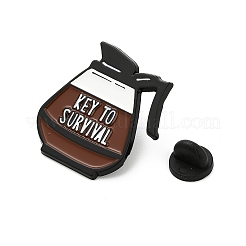 Coffee Enamel Pins&nbsp;JEWB-I048-03EB-02