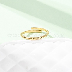 304 Stainless Steel Open Cuff Rings for Women&nbsp;RJEW-K309-13G