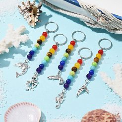 Marine Animal Alloy Keychains&nbsp;HJEW-JM01369
