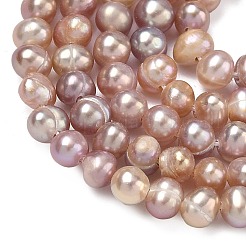 Natural Cultured Freshwater Pearl Beads Strands&nbsp;PEAR-L034-09D