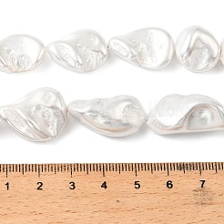 Electroplated Shell Pearl Beads Strands&nbsp;BSHE-A001-01C