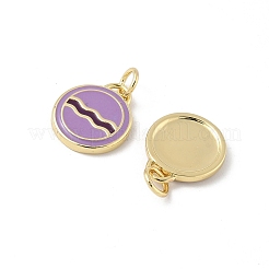 Brass Enamel Charms&nbsp;KK-Q039-18G