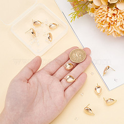 10Pcs Teardrop Brass Stud Earring Findings&nbsp;KK-AR0004-05