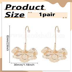 1 Pair Flower Dangle Earrings for Women&nbsp;EJEW-LP0013-11