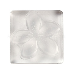 5-Petal Flower Silicone Clear Stamps with Acrylic Blocks&nbsp;DIY-G121-07A