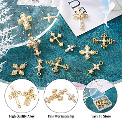 18Pcs 9 Style Alloy Pendants & Chandelier Componenent Links&nbsp;FIND-CD0001-40