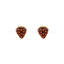 Alloy Resin Stud Earrings&nbsp;FS-WG37863-01
