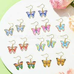 Alloy Enamel Dangle Earrings for Women&nbsp;EJEW-JE05575