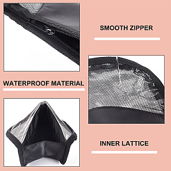 Portable Nylon & PVC Laser Transparent Cosmetic Storage Bags&nbsp;ABAG-WH0035-032B
