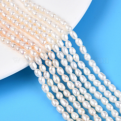 1 Strand Natural Cultured Freshwater Pearl Beads Strands&nbsp;PEAR-PA0001-10