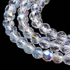 Electroplate Glass Beads Strands&nbsp;GLAA-H021-01A-AB01
