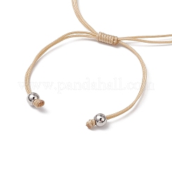 Natural Yellow Quartz Beads Braided Bead Bracelets&nbsp;BJEW-TA00621-05