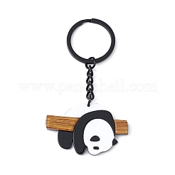 Cute Bamboo Panda Acrylic Pendant Keychain&nbsp;KEYC-C002-01