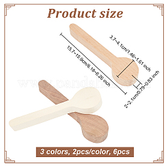 6Pcs 3 Colors Wood Spoon Carving Mold&nbsp;WOOD-OC0003-48