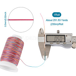 Gradient Color Round 6-Ply Waxed Polyester Cord&nbsp;YC-TAC0003-01B