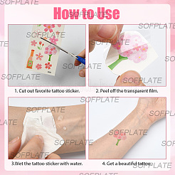36Pcs 2 Style PVC Waterproof Self-Adhesive Picture Stickers&nbsp;STIC-SP0001-09D