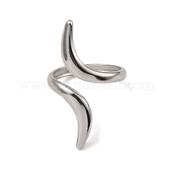 Non-Tarnish 304 Stainless Steel Open Cuff Rings&nbsp;X-RJEW-Z018-02P