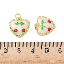 Brass Enamel Pendants&nbsp;KK-L243-16G