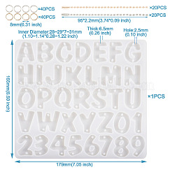 1Pc Letter & Number Connector Charm Silicone Molds&nbsp;DIY-TA0005-09