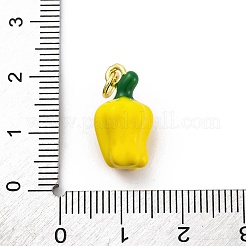 Brass Enamel Pendants&nbsp;KK-U066-03G