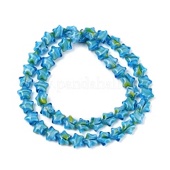 Handmade Millefiori Glass Beads Strands&nbsp;X-LAMP-H067-01G