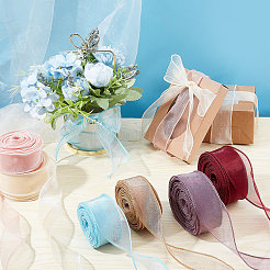 Polyester Ribbon&nbsp;LS-DIY-WH0325-44B