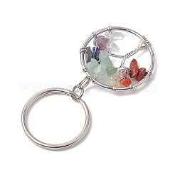 Natural & Synthetic Mixed Stone Keychain&nbsp;KEYC-JKC00814