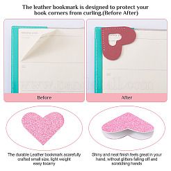 6Pcs 6 Styles PU Leather Bookmarks&nbsp;AJEW-TA0002-03