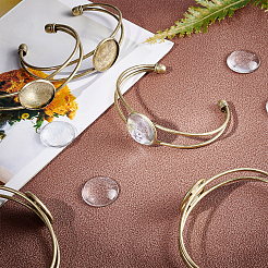 12Pcs 2 Style Brass Cuff Bangle Making&nbsp;DIY-SC0016-98