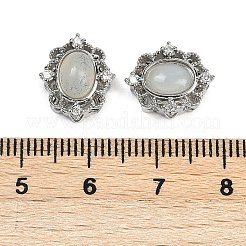 Brass Pave Natural White African Opal Multi-Strand Links&nbsp;G-C172-10P