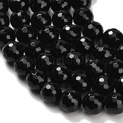 Natural Black Onyx Beads Strands&nbsp;G-C280-B01-10mm