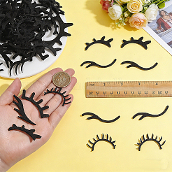 96Pcs 8 Styles Felt Craft Doll Eyelash&nbsp;DIY-NB0015-96