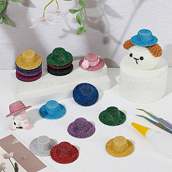 20Pcs 10 Colors EVA Round Fascinator Hat Base&nbsp;DIY-BC0015-78