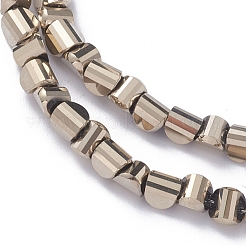 Electroplate Glass Beads Strands&nbsp;EGLA-L023A-FP01