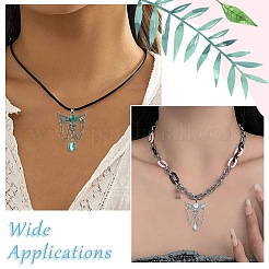 14Pcs 7 Colors Alloy with Resin Rhinestone Pendants&nbsp;FIND-CJ0005-95