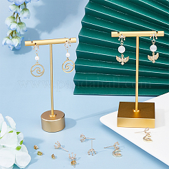 10Pcs Brass Flower Stud Earring Findings&nbsp;KK-FH0006-77