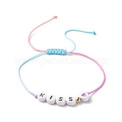 Adjustable Nylon Thread Cord Braided Beaded Bracelets&nbsp;BJEW-JB06402