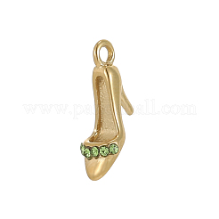 304 Stainless Steel Micro Pave Clear Cubic Zirconia Pendants&nbsp;STAS-OY012-46G