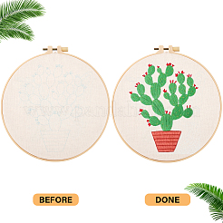 2 Sets 2 Styles DIY Embroidery Kits&nbsp;DIY-GF0009-97B
