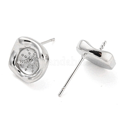 Brass Stud Earring Finding&nbsp;KK-L208-49P