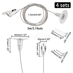 Stainless Steel Adjustable Wall Hooks&nbsp;AJEW-WH0018-88P