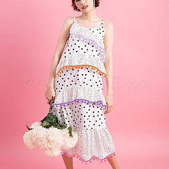 60 Yards 15 Colors Polyester Colorful Pom Pom Ball Fringe&nbsp;OCOR-GL0001-32