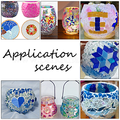 Glass Mosaic Cabochons&nbsp;DIY-WH0029-68