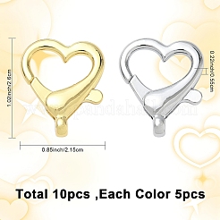 10Pcs 2 Colors Alloy Lobster Claw Clasps&nbsp;FIND-YW0009-35