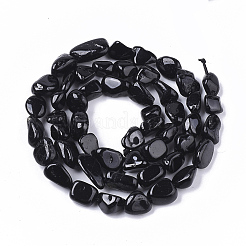 Natural Black Tourmaline  Beads Strands&nbsp;X-G-S363-027