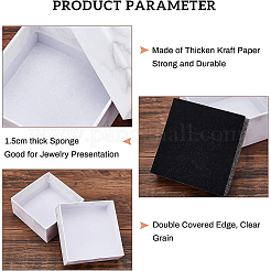 Square Kraft Cardboard Jewelry Boxes&nbsp;AJEW-BC0005-80
