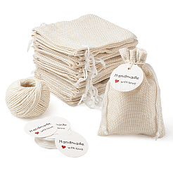 Burlap Packing Pouches Drawstring Bags&nbsp;ABAG-TA0001-14