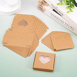 Square Kraft Paper Jewelry Storage Boxes&nbsp;CON-TAC0001-04B
